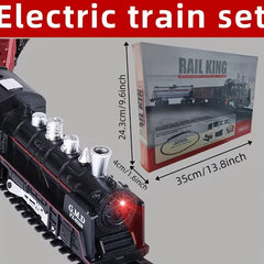 Rail King Large Electric Train Set – Realistic Railway Adventure with Lights & Sounds