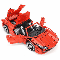 1:14 Superpower Red Sports Car Building Blocks Set