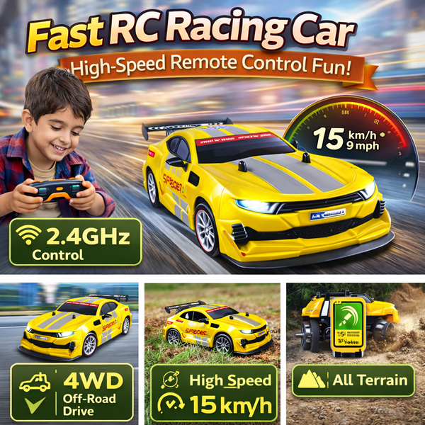1:18 Remote Control Drift Racing Car – 4WD High-Speed Street Racer