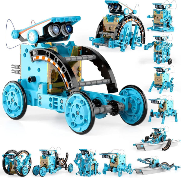 12-in-1 Solar Robot Kit for Kids – STEM Educational Building Set