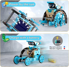 12-in-1 Solar Robot Kit for Kids – STEM Educational Building Set
