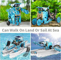 12-in-1 Solar Robot Kit for Kids – STEM Educational Building Set
