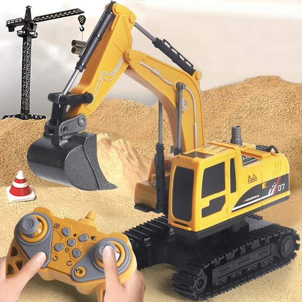 1:20 RC Excavator Construction Vehicle with 360° Rotation & Working Arm with Smoke