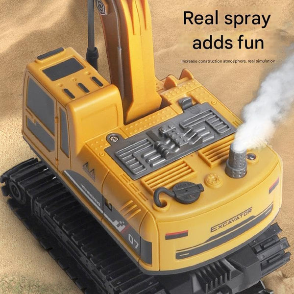1:20 RC Excavator Construction Vehicle with 360° Rotation & Working Arm with Smoke