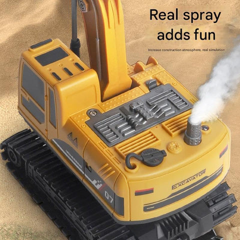 1:20 RC Excavator Construction Vehicle with 360° Rotation & Working Arm with Smoke