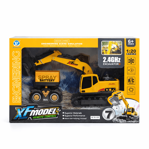 1:20 Scale Remote Control Excavator Construction Set
