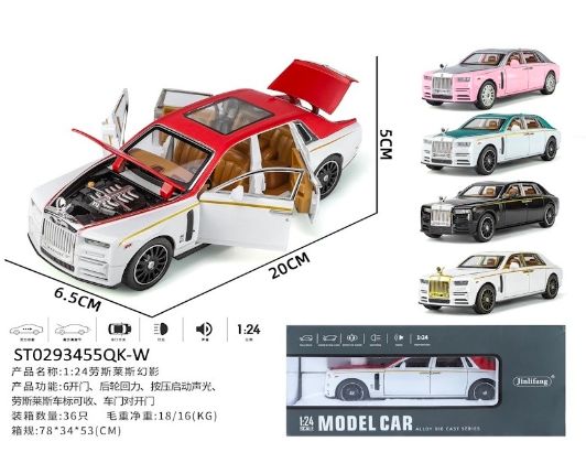 1:24 Luxury  Rolls Royce Mansory Diecast Car – Speed in Style