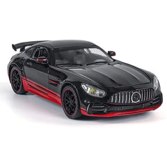 1:24 Mercedes AMG GT R Diecast Car – Metal Body, Doors Open, Light & Sound