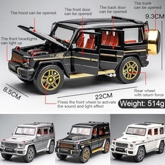 1:24 Mercedes G63 AMG Luxury SUV DieCast Car – Light, Sound & Pullback Power 🚙✨🔥