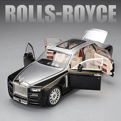 1:24 Rolls Royce Phantom Diecast Car – Metal Body, Doors Open, Light & Sound