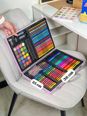 🎨 128 Pcs Kids Art Set – Creative Drawing Kit in Carry Case