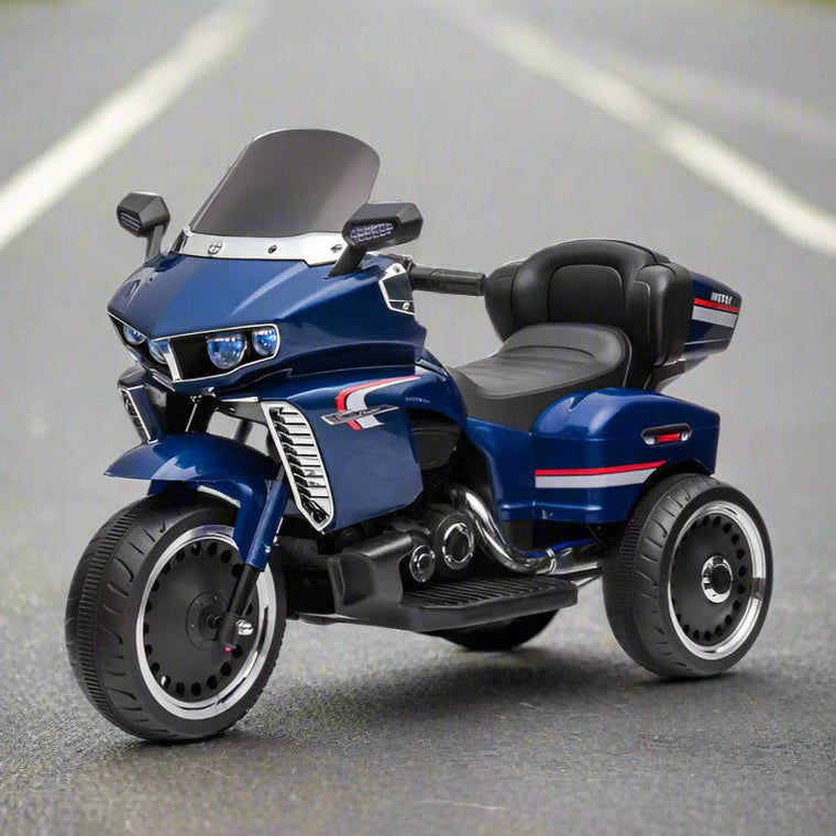 12V Electric Ride-On Bike for Kids – 2 Motors with Foot Accelerator