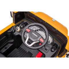 12V Ride-On Excavator Digger for Kids – 4 Motors, Leather Seat & Parental Remote