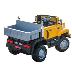 12V Ride-On Excavator Digger for Kids – 4 Motors, Leather Seat & Parental Remote
