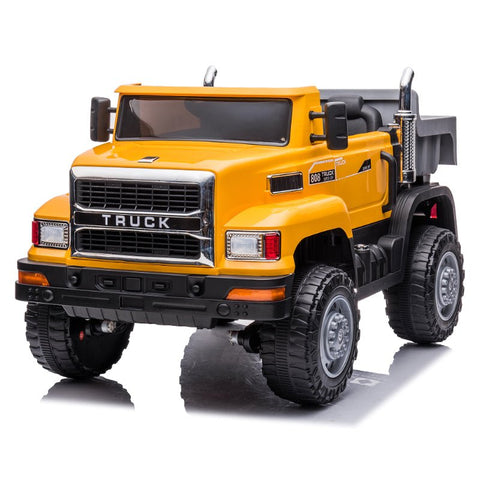 12V Ride-On Excavator Digger for Kids – 4 Motors, Leather Seat & Parental Remote