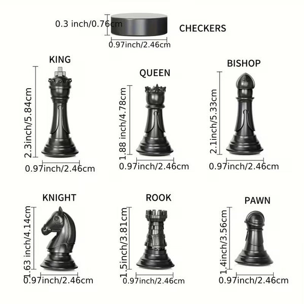 Magnetic Folding Chess Set for Kids & Travel – 25cm Portable Strategy Board Game