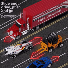 1:64 Model Alloy Racing Car Set with Road Signs –  Diecast Collection
