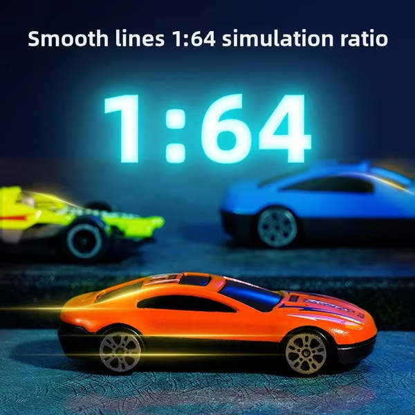 1:64 Model Alloy Racing Car Set with Road Signs –  Diecast Collection