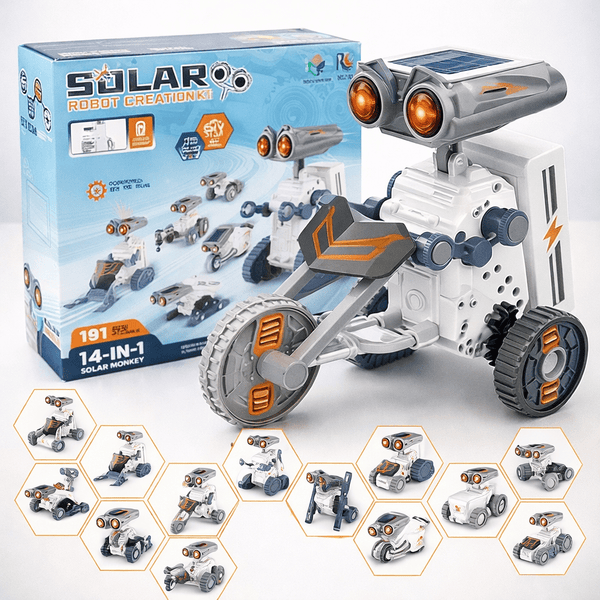 191 Pcs Solar Power Robotics Kit – 14 Models in 1 STEM Set