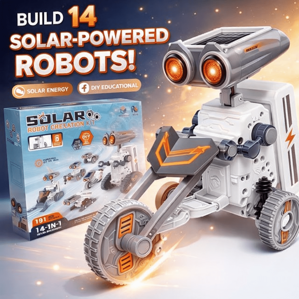 191 Pcs Solar Power Robotics Kit – 14 Models in 1 STEM Set