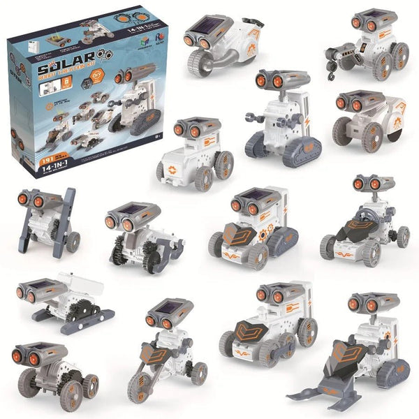 191 Pcs Solar Power Robotics Kit – 14 Models in 1 STEM Set