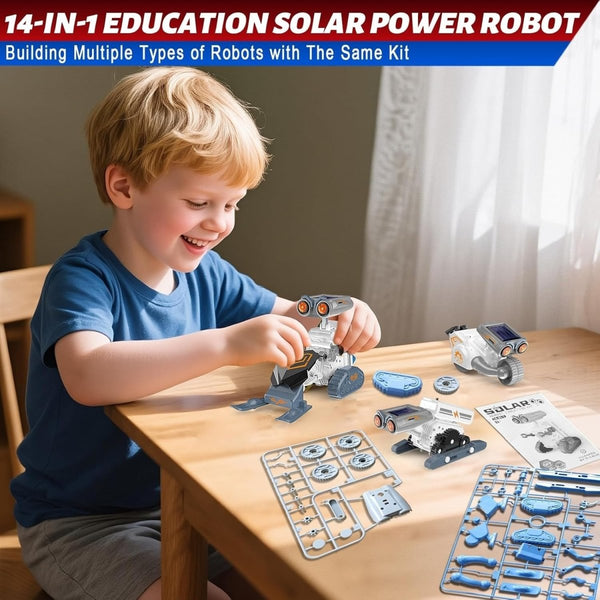 191 Pcs Solar Power Robotics Kit – 14 Models in 1 STEM Set