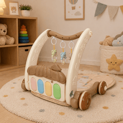 2-in-1 Baby Gym & Walker – Activity Play Mat with Push Walker
