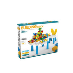 2-in-1 Building Blocks Table With Chair Set | 105 Pcs