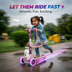 2 in 1 Bunny Scooty With Light-Up Wheels