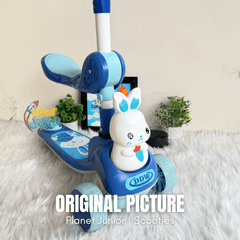 2 in 1 Bunny Scooty With Light-Up Wheels