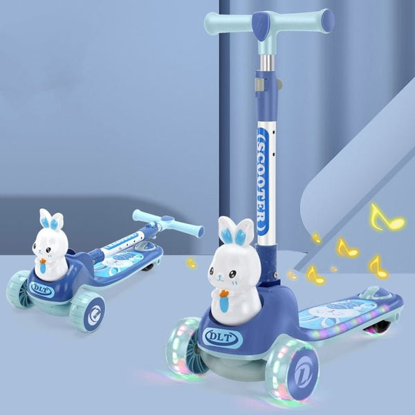 2 in 1 Bunny Scooty With Light-Up Wheels