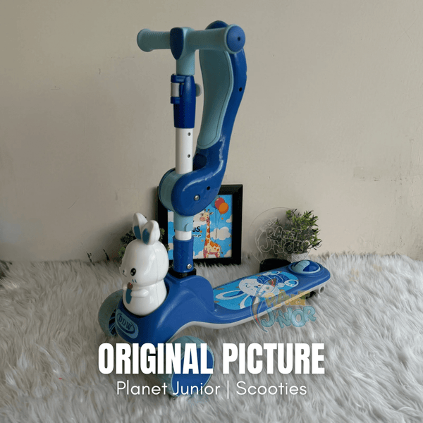 2 in 1 Bunny Scooty With Light-Up Wheels