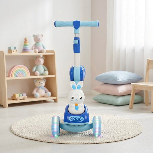 2 in 1 Bunny Scooty With Light-Up Wheels