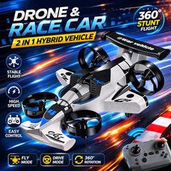 2-in-1 Drone Race Car – Flying & Driving Stunt Machine
