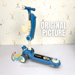 2 in 1  Kids Shark Scooty With Front Basket For Active Kids