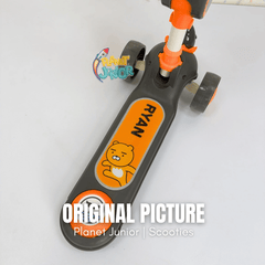 2 in 1  Kids Shark Scooty With Front Basket For Active Kids