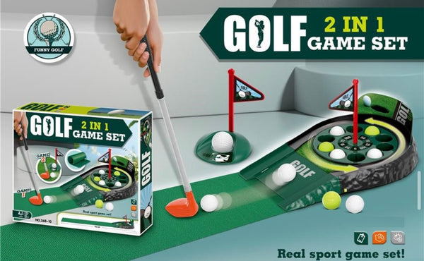 ⛳ 2-in-1 Mini Electric Golf Game Set – Fun, Focus & Family Play!