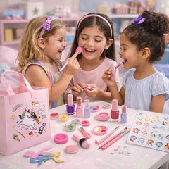 23-Piece Unicorn Makeup Set for Kids – Fun & Safe Pretend Play Kit