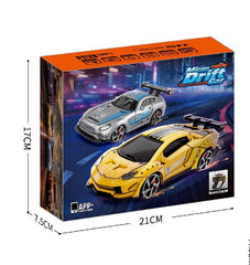 2.4G 1:64 Remote Stunt Racing Car Launcher Gun Set