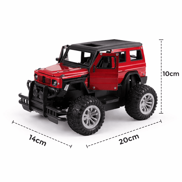 2.4GHz Off-Road Metal Body Remote Control Rock Crawler Jeep with Opening Doors & All-Terrain Tires