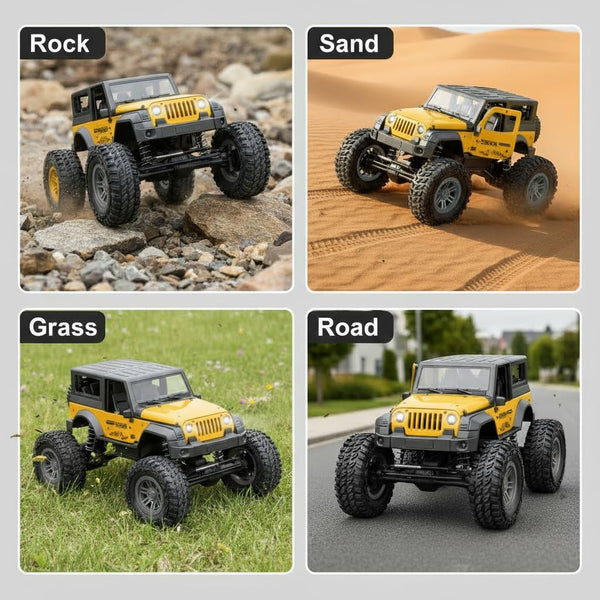 2.4GHz RC Spray Jeep SUV – Off-Road Remote Control Car with Mist Effect