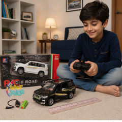 Rechargeable Metal RC Off-Road SUV with Opening Doors & LED Lights