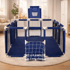 3-in-1 Kids Ball Pit Playpen Arena – Basketball Hoop & Football Goal Set 🏀⚽🎪