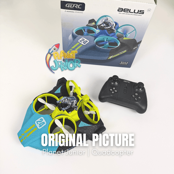 Fly, Drive & Sail - 3-in-1 RC Quadcopter Remote Control Vehicle