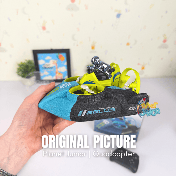 Fly, Drive & Sail - 3-in-1 RC Quadcopter Remote Control Vehicle