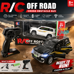 Rechargeable Metal RC Off-Road SUV with Opening Doors & LED Lights