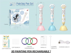 3D Painting Pen Set – Rechargeable Low-Temperature Creative Drawing Kit