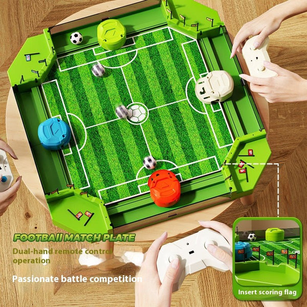 4-Player Tabletop Football Arena Set – Remote Control Battle Soccer Game
