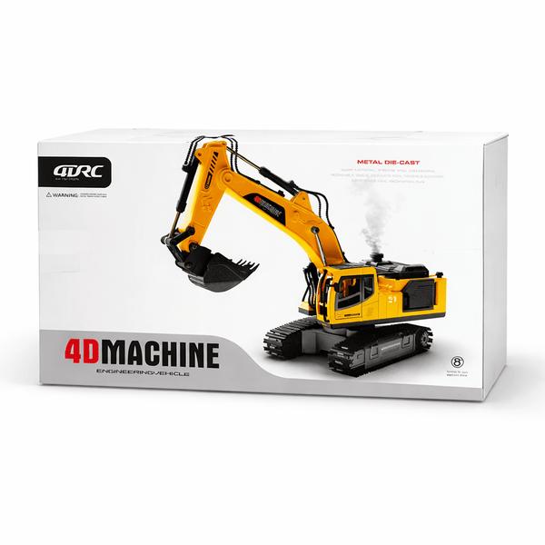🚧 4D Machine Remote Control Metal Excavator – Real Construction Action at Home!