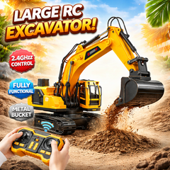 🚧 4D Machine Remote Control Metal Excavator – Real Construction Action at Home!